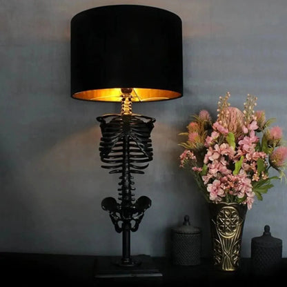 Spooky 3D Skull Table Lamp Halloween Decor Night Light