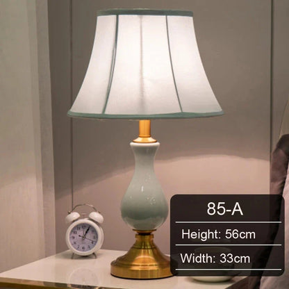 Simple Ceramic Bedside Table Lamp