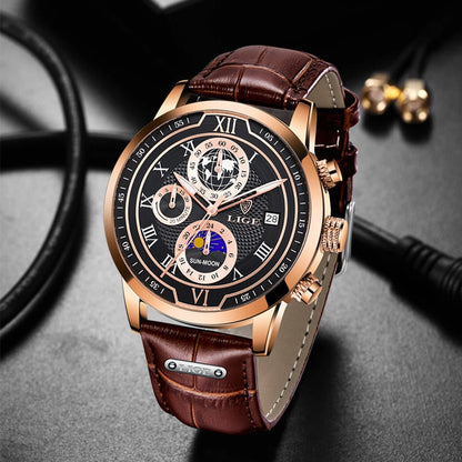 Affordable Leather Chronograph Men's Watch