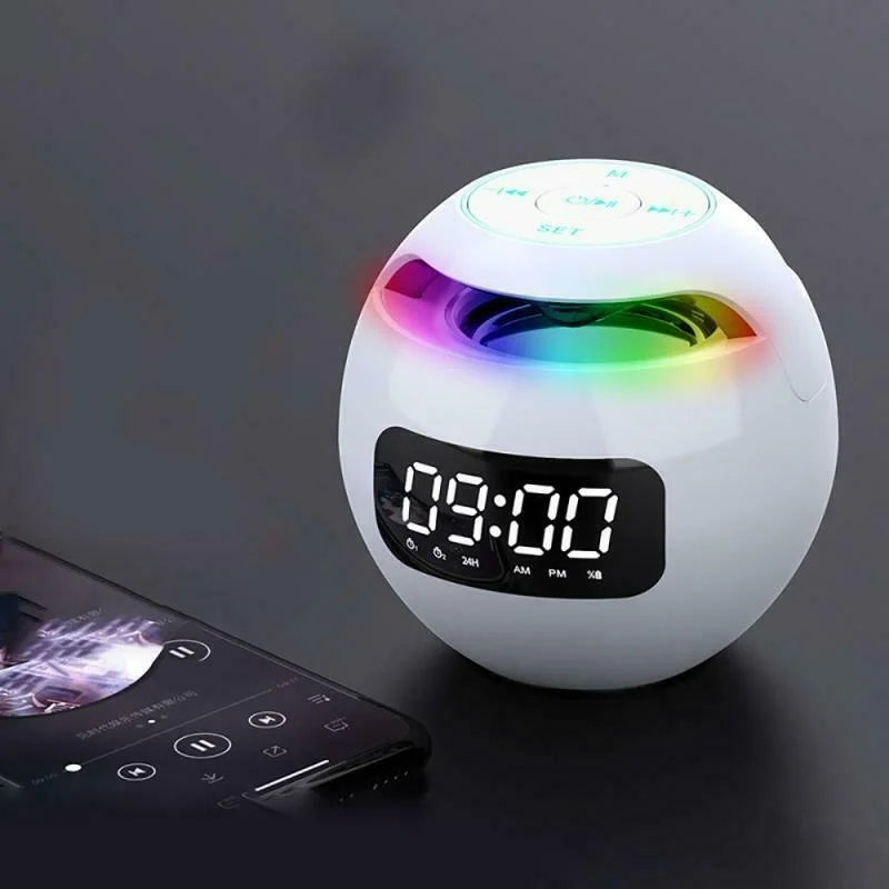 Wireless Alarm Clock with Colorful LED Display