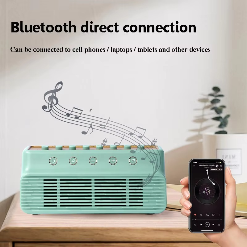 Compact Wireless Sound Machine with Bluetooth and Timer