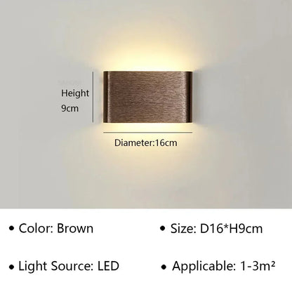 Contemporary LED Wall Light with Soft Warm Glow