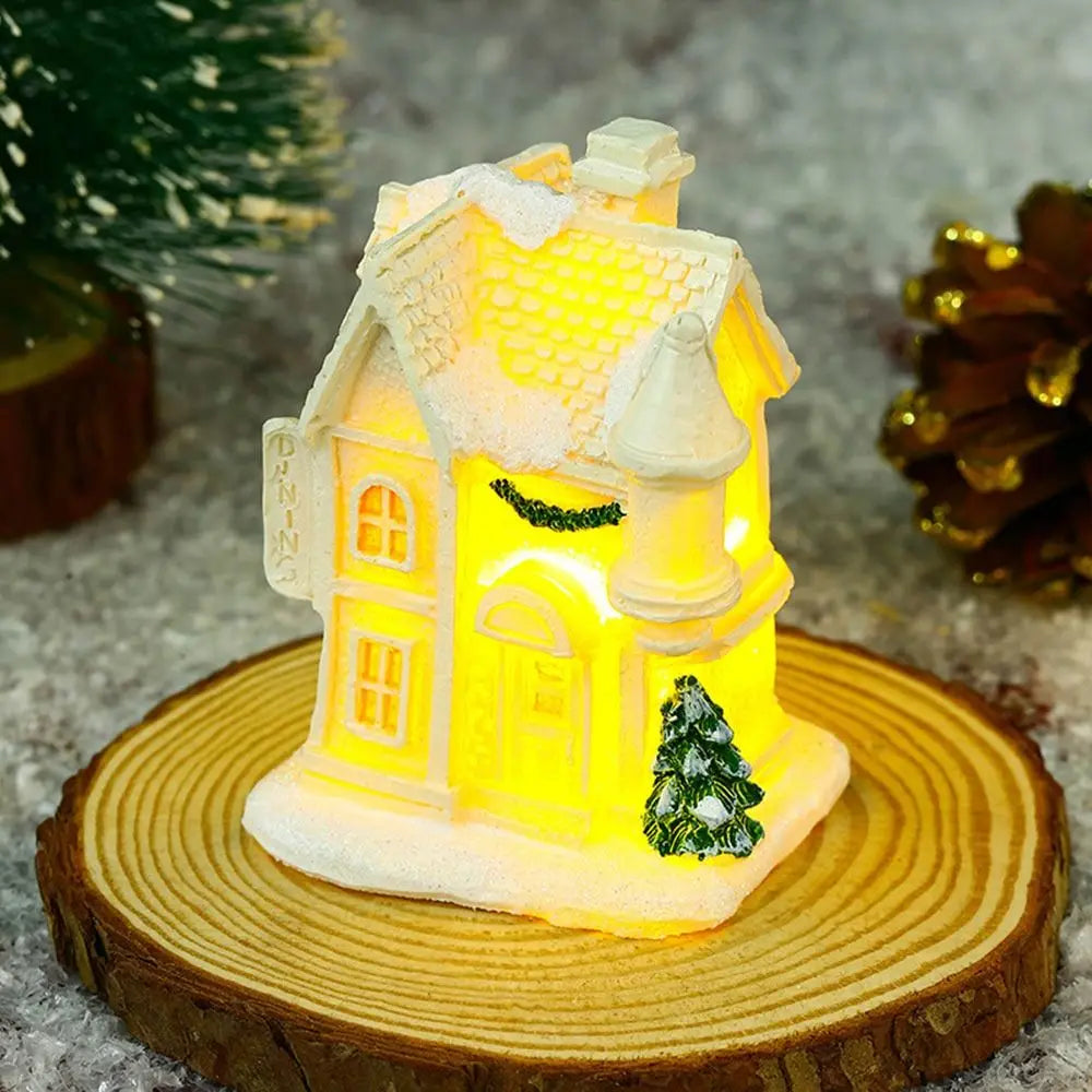 Magical Snowflake Christmas Village Houses