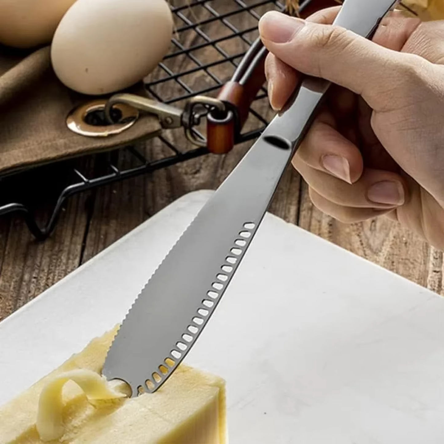 Pro Stainless Cheese Cutter with Adjustable Slice Control