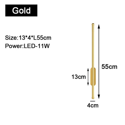 Modern Black Indoor LED Wall Lamp