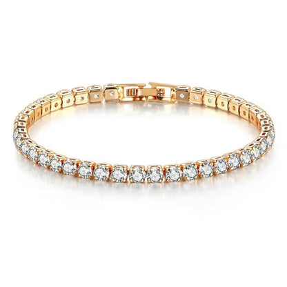 Trendy Sterling Silver Tennis Bracelet