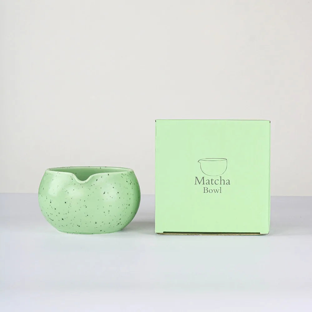 Traditional Japanese Green Tea Ceramic Bowl