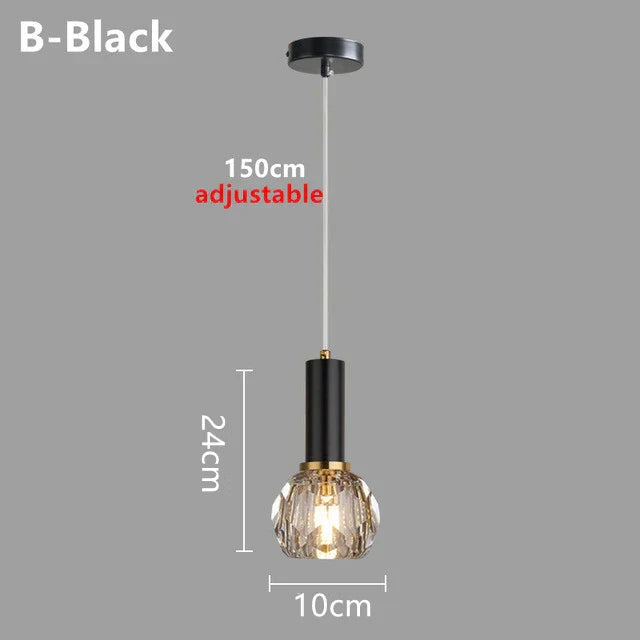 Compact Elegant LED Crystal Ceiling Light Fixture