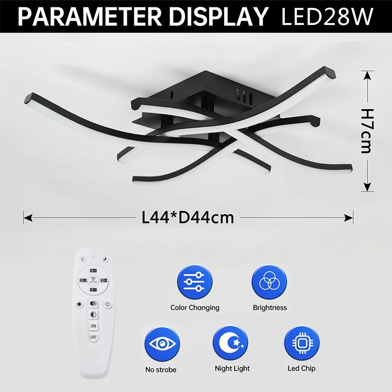 Stylish LED Light Fixture for Home Ceiling