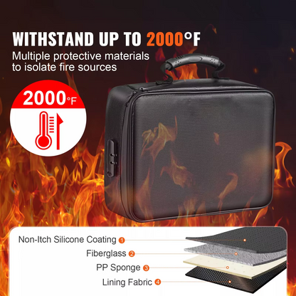 Durable Flame Resistant File Storage Bag