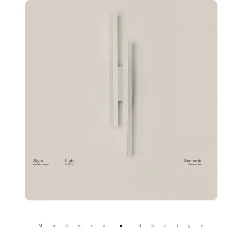Slim LED Wall Light Fixture for Bedroom and Hallway