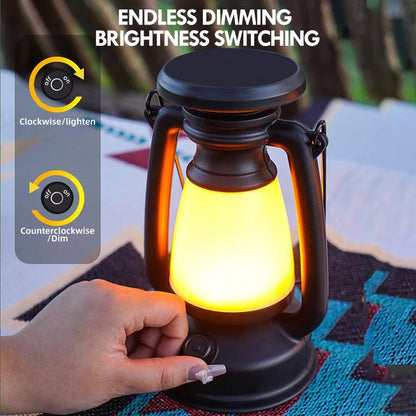Vintage Style LED Table Lamp with Remote