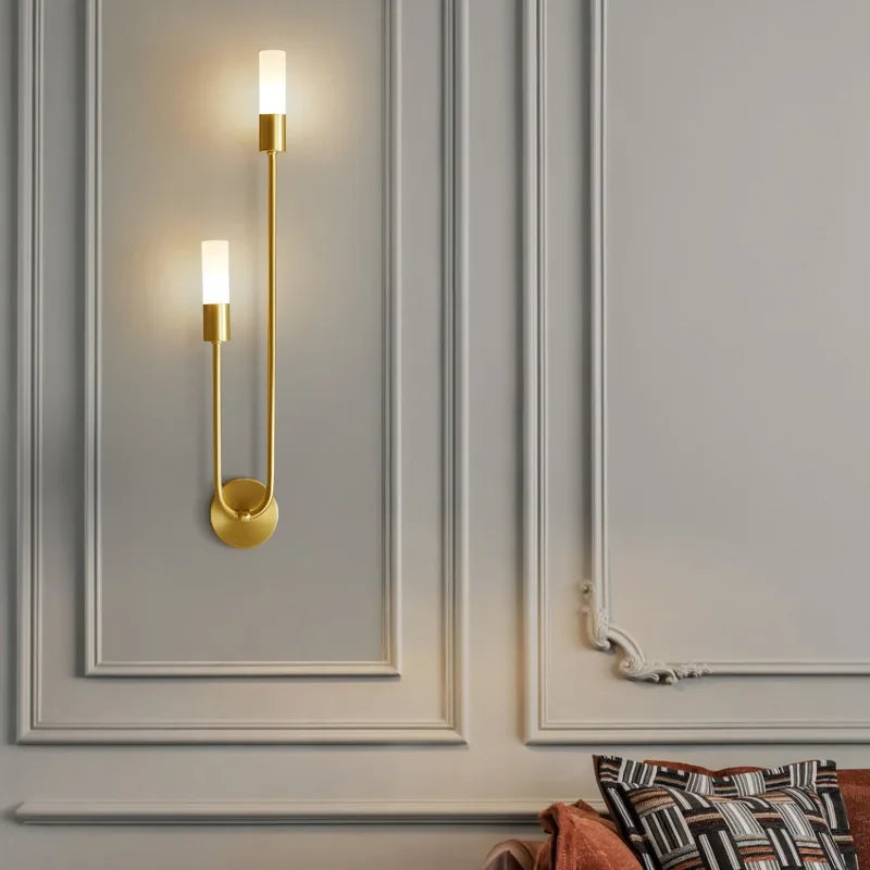 Elegant Gold LED Sconce Light