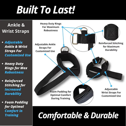 Home Gym Workout Resistance Band Set