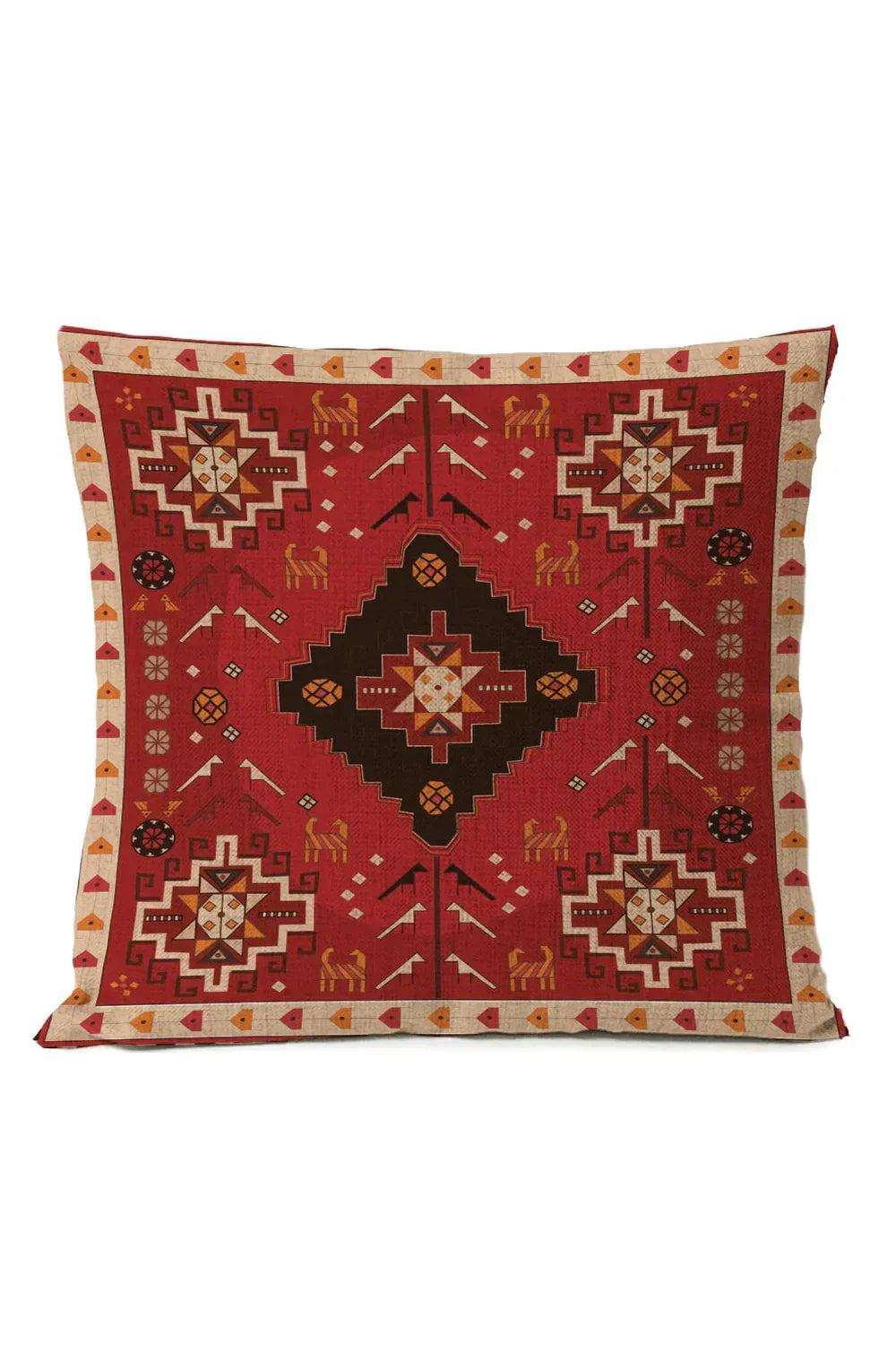 Colorful Global Pattern Pillow Cover