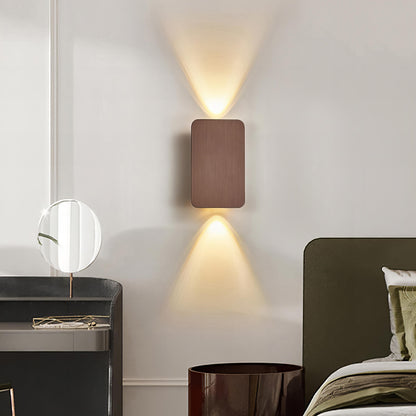 Contemporary Square Stainless Steel Wall Light