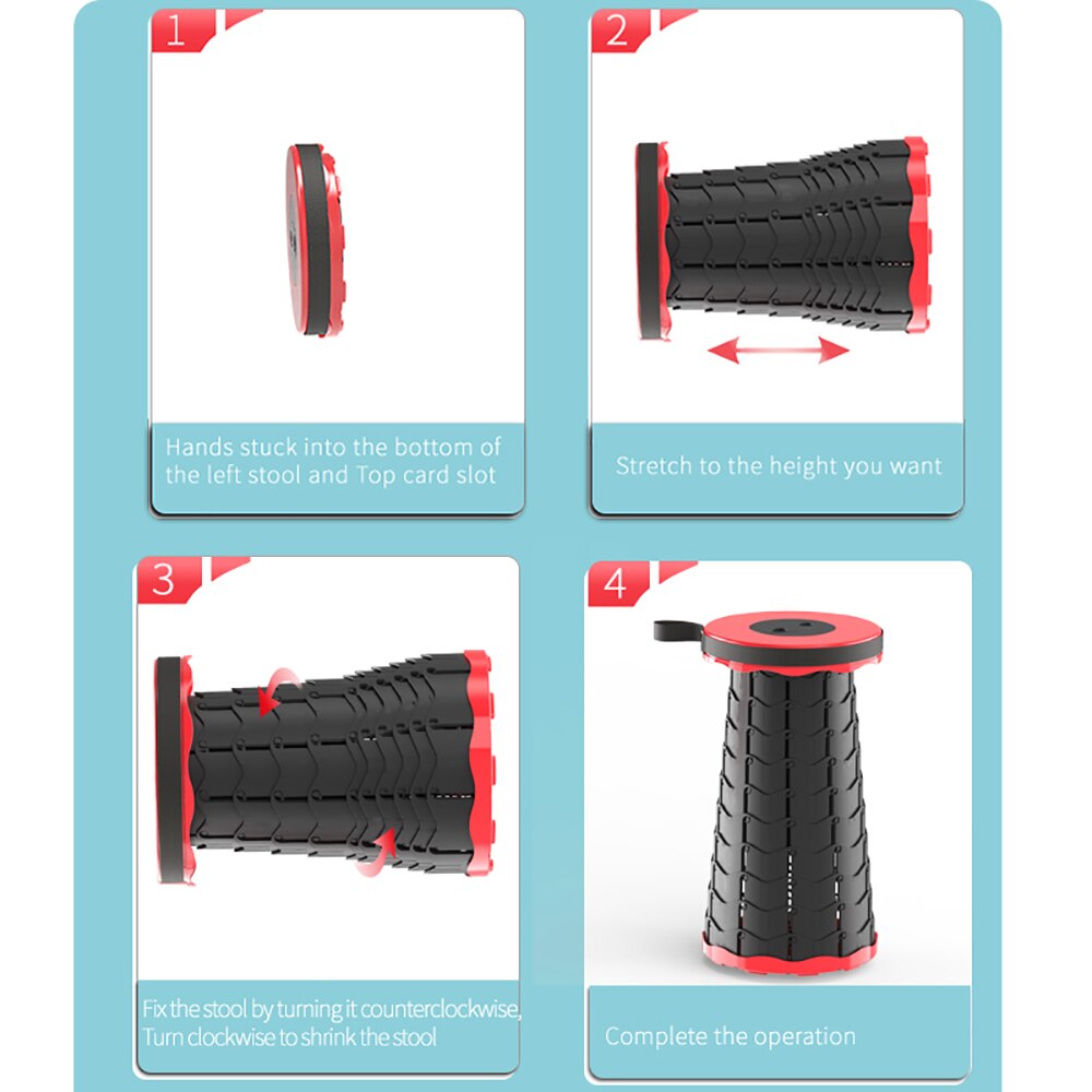 Portable Folding Stool for Crutches