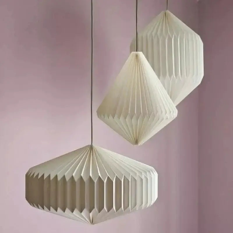 Beautiful Folded Paper Hanging Lamp