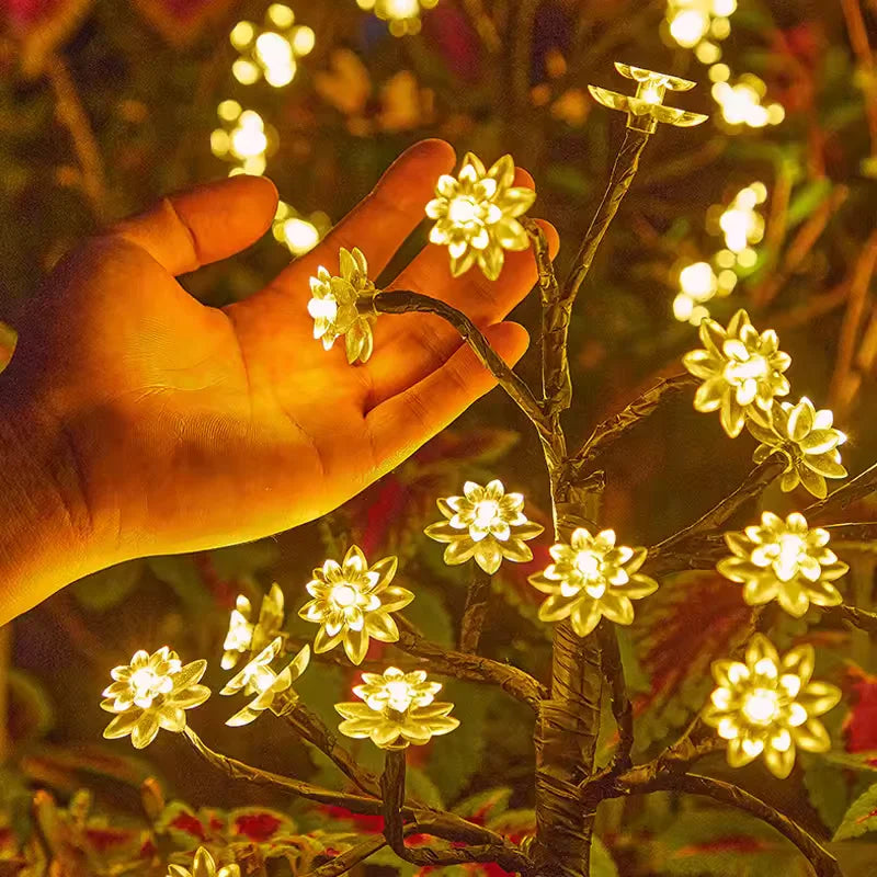 Colorful Solar Flower Lights