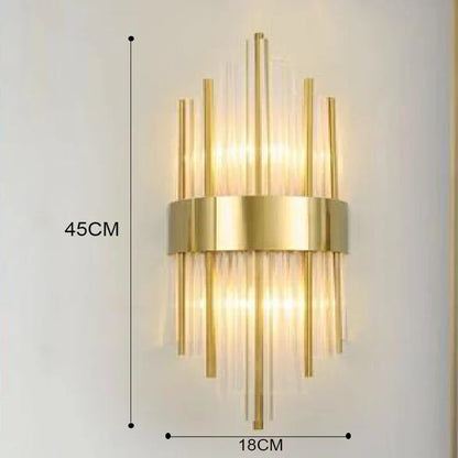 Luxury Golden LED Indoor Wall Lamp