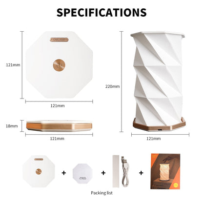 Soft Foldable Dimmable Paper Lamp