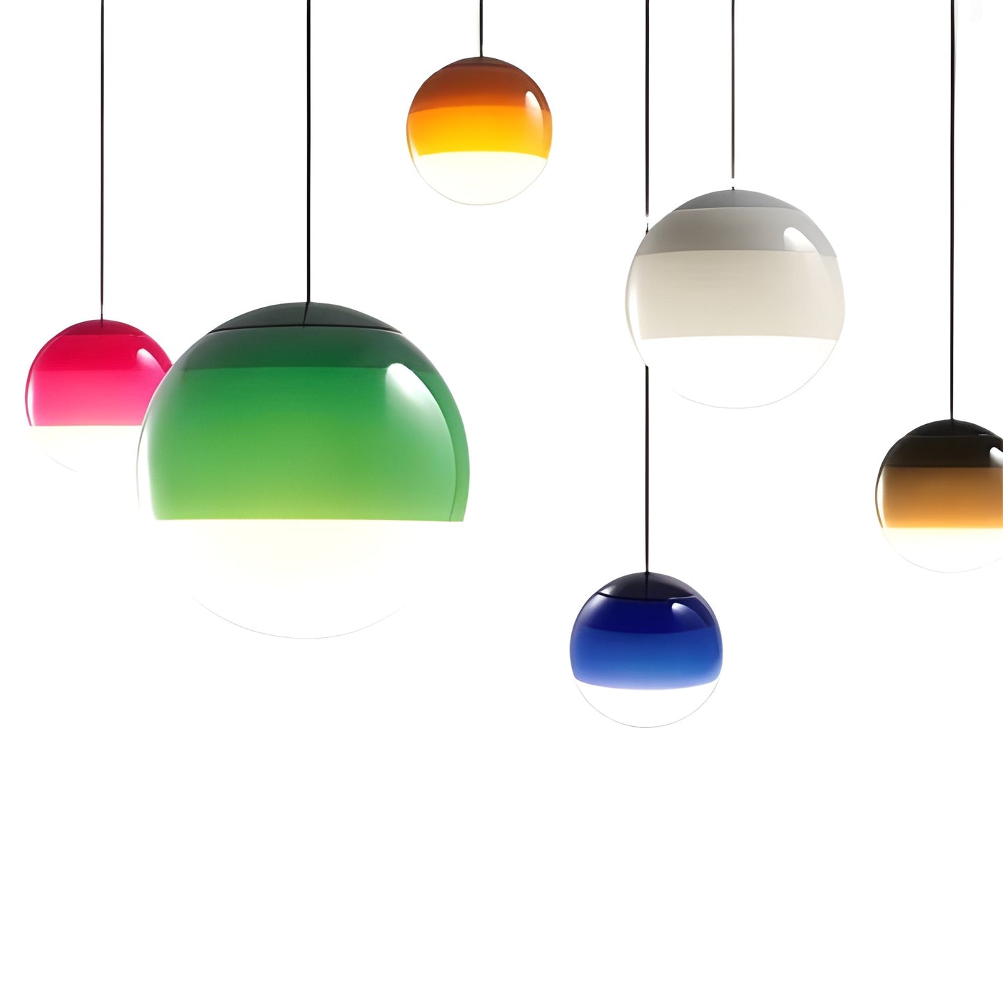 Colorful Round LED Pendant Light