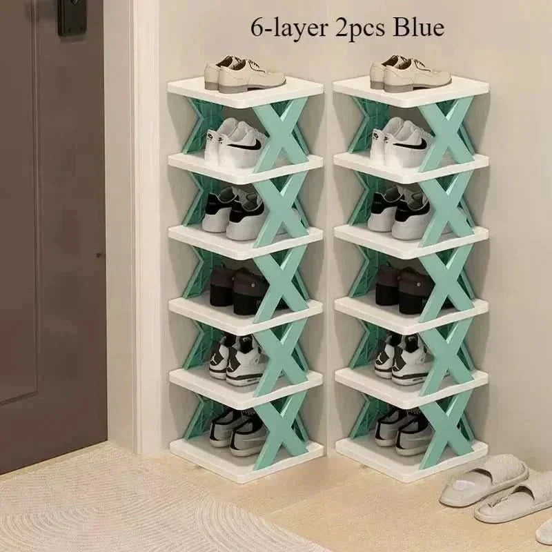 Space Saving Stackable Shoe Rack Cabinet