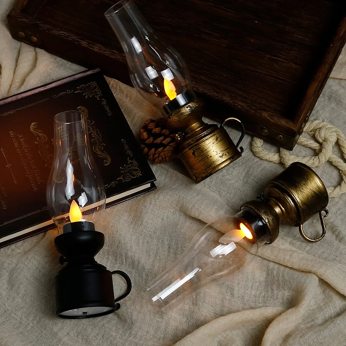 Classic Table Lamp with Soft LED Lighting