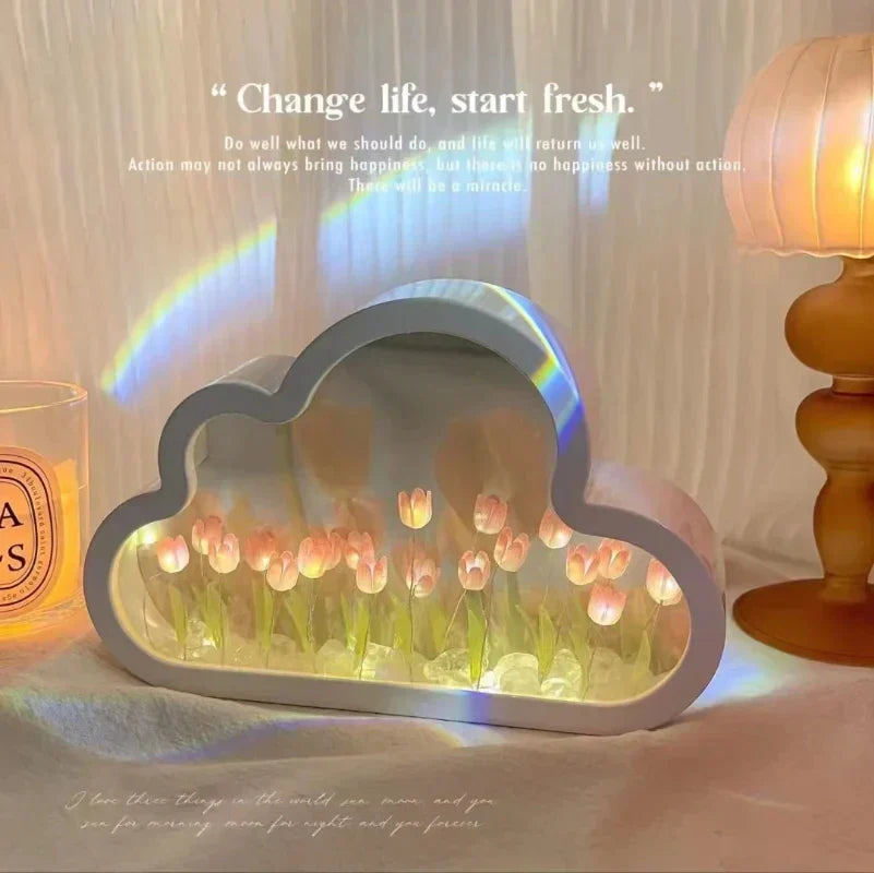 Colorful Floral LED Night Lamp