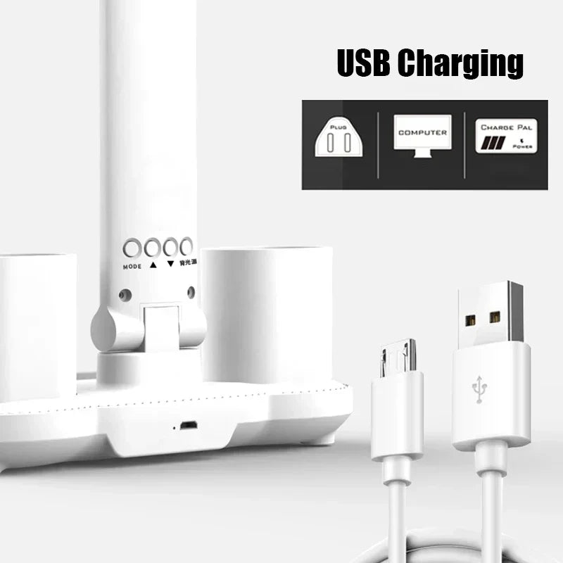 Space Saving 3-in-1 LED Desk Lamp