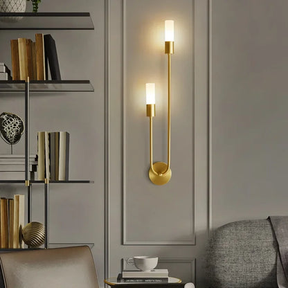 Elegant Gold LED Sconce Light