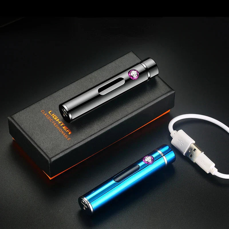 Premium Rechargeable Windproof USB Lighter for Men
