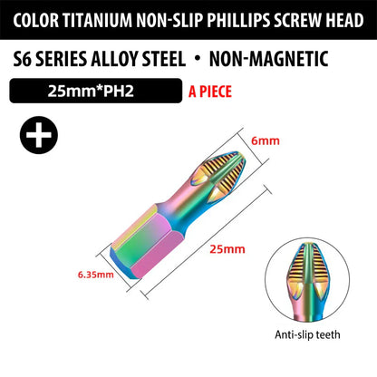 Strong Titanium Magnetic Screwdriver Bit