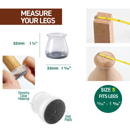 Furniture Floor Saver Silicone Chair Leg Caps