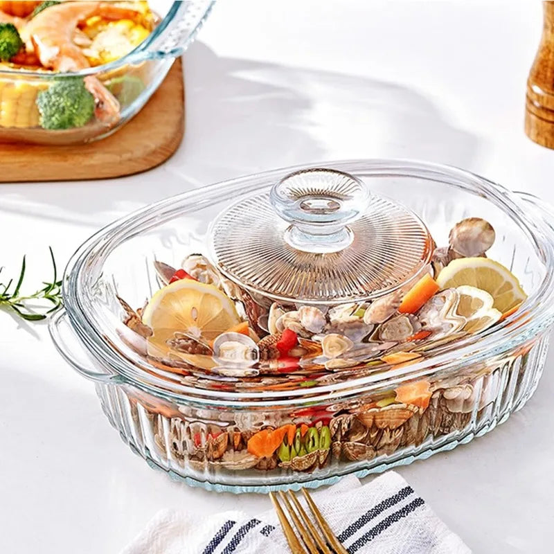 Non-Stick 4-Piece Glass Oven Dish Set