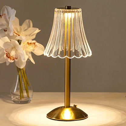 Classic Glass Table Lamp with Chic Glow
