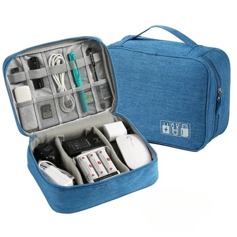 Travel Cable Organizer Bag Waterproof Accessory Pouch