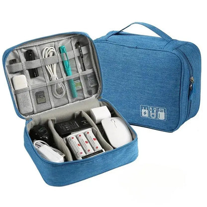 Travel Cable Organizer Bag Waterproof Accessory Pouch