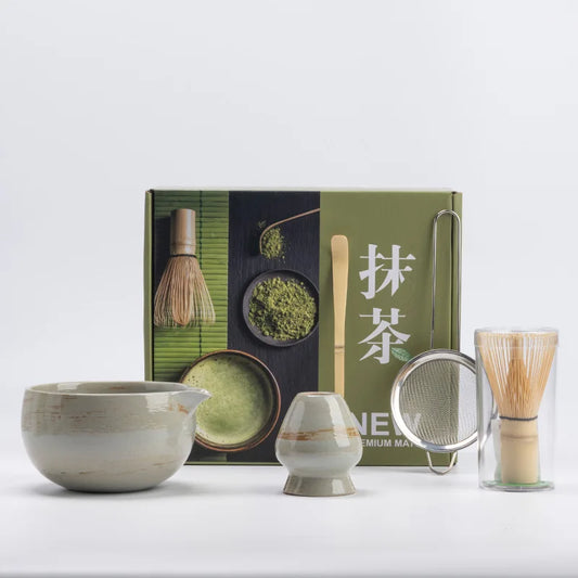 Delicate Green Tea Ceramic Set 5 Piece - Cofik