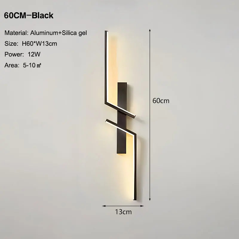 Elegant Gold LED Wall Light Fixture