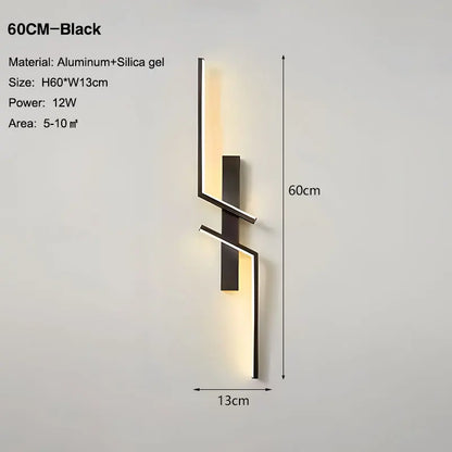 Elegant Gold LED Wall Light Fixture