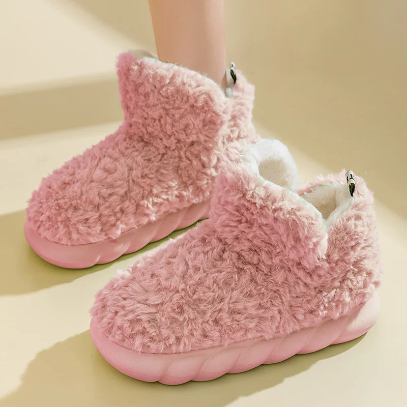 Soft Fuzzy Women's Slippers for Indoor Comfort