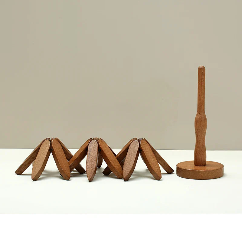 Natural Wooden Coasters Set
