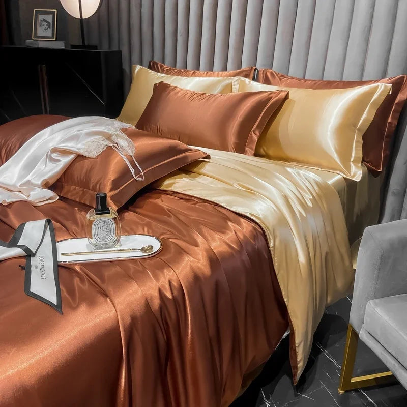 Soft Luxury Silk Bed Sheets Set - Cofik