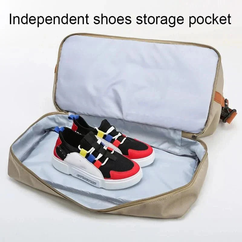 Travel Gym Bag with Shoe Pocket and Wet Dry Pouch