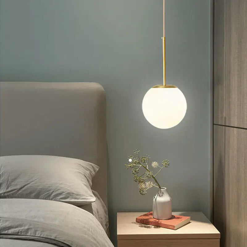 Sleek Glass Globe Pendant Lighting Fixture