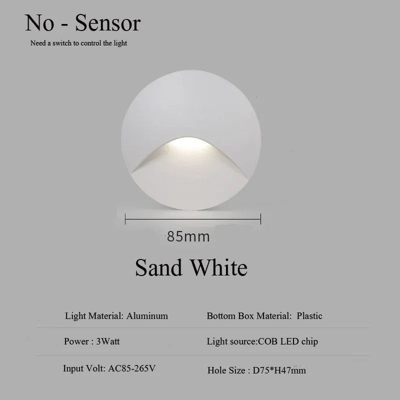 Outdoor Waterproof 3W LED Stair Wall Light - Cofik