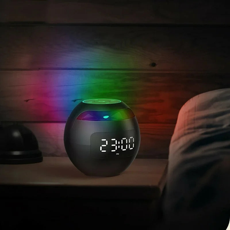 Wireless Alarm Clock with Colorful LED Display