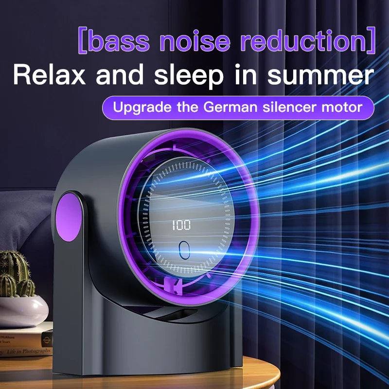 Compact Silent USB Desk Fan