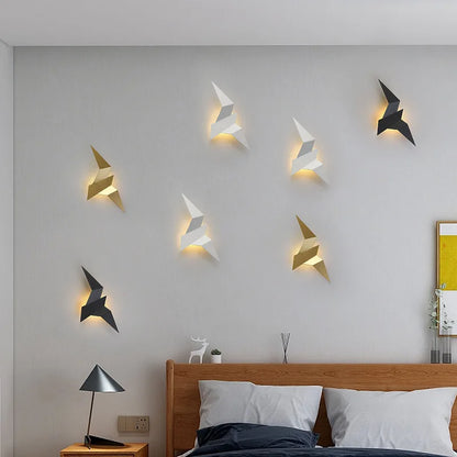 Simple LED Bird Wall Light